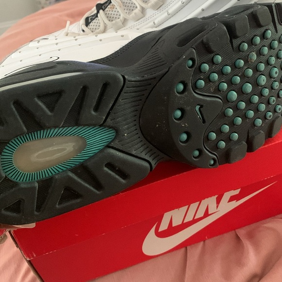 Nike Air Griffey Max 2 White Black Hyper Jade Men Size 14 442171-101 - Picture 6 of 6